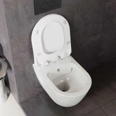 Creavit Terra Rim-Off Asma Klozet Beyaz TP329(Kapak Hariçtir) - 2