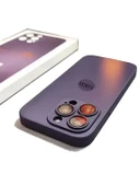 Meks Apple iPhone Uyumlu Ag Glass Buzlu Lens Korumalı Cep Telefonu Kılıfı - 1
