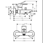 Hansgrohe Rebris+Crometta Banyo Seti - 5