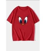 Unisex Tweety Baskılı T-shirt thumbnail 4