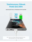 (OUTLET) Anker 322 PowerLine USB-C to USB-C Örgülü Kablo 3ft/0.9m 60W - USB-IF - Beyaz - A81F5 (Anker Türkiye Garantili) - 2