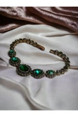 Oval Kristal Taşlı Bileklik - 4