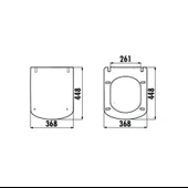 Creavit Elegant Amortisörlü Klozet Kapağı Beyaz KC1103.01.0000E - 5