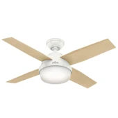 Hunter Fan - Dante Taze Beyaz - 112 Cm. Aydınlatmalı Uzaktan Kumandalı Tavan Vantilatörü - 3