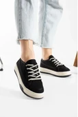 İncila Garantili Ortopedik Yüksek Taban Bağcıklı Bez Spor Sneaker Ayakkabı INCILA-7189 - 2
