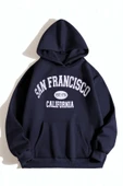 San Francisco Baskılı Oversize Sweatshirt thumbnail 8