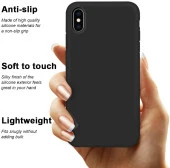 Apple iPhone XR Kılıf Ultra İnce Kaymaz Kadife Silikon - 9