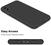 Apple iPhone XR Kılıf Ultra İnce Kaymaz Kadife Silikon - 12