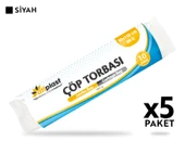 Atiplast Çöp Torbası Profesyonel Jumbo Boy 1000 gr 80 x 110 cm Siyah 5 Rulo - 2