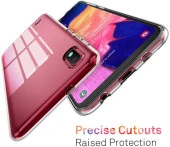 Samsung Galaxy A10 Kılıf Şeffaf Hibrit Silikon Esnek Tam Koruma - 4