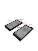 Wunder Bmw X6 E70, E72 2008-2013 Çiftli Karbonlu Polen Filtresi - 2