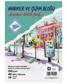 Art liva Marker Ve Çizim Defteri Spiralli A5 190gr 20 Sayfa - 1