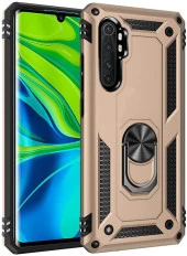 Xiaomi Mi Note 10 Lite Kılıf Yüzüklü Standlı Tank Zırh Silikon - 3