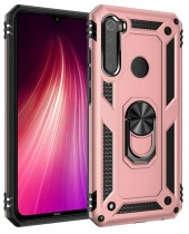 Xiaomi Redmi Note 8 Kılıf Yüzüklü Standlı Tank Zırh Silikon - 2