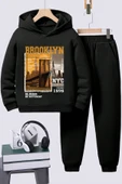 Brooklyn Baskılı Erkek - Kız Rahat Eşofman Takımı thumbnail 1