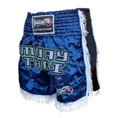 DragonDo MT3020 Apache Muaythai Şortu Lacivert Püsküllü Nakışlı Muay Thai Şortu - 3