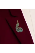 Tavuskuşu Motif Broş - 11