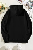 Leopar Kalp Baskılı Oversize Sweatshirt - 10