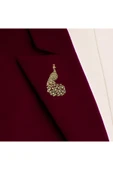 Tavuskuşu Motif Broş - 8