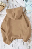 Leopar Kalp Baskılı Oversize Sweatshirt - 2
