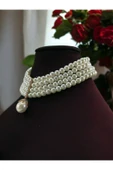 İnci Mayorka Choker Kolye - 3