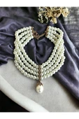 İnci Mayorka Choker Kolye - 1
