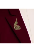 Tavuskuşu Motif Broş - 5