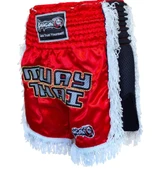 DragonDo MT3020 Apache Muaythai Şortu Kırmızı Püsküllü Şort Nakışlı Muay Thai Şortu - 4