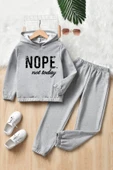 Çocuk Nope Baskılı Eşofman Takımı thumbnail 7
