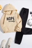 Çocuk Nope Baskılı Eşofman Takımı thumbnail 1