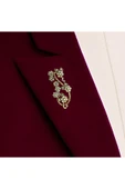 Çiçek Dalı Elmas Montur Broş - 2