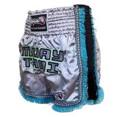 DragonDo MT3020 Apache Muaythai Şortu Gri Püsküllü Şort Nakışlı Muay Thai Şortu - 3