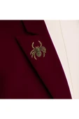 Inci Işlemeli Örümcek Motif Broş - 6
