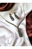 Zirkon Taşlı Elmas Montür Set - 1