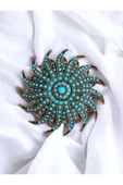 Kristal Taşlı Çarkıfelek Sultan Broş - 4