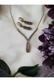 Zirkon Taşlı Elmas Montür Set - 2