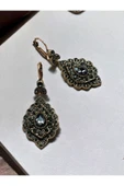 Kristal Taşlı Sallantılı Küpe - 3