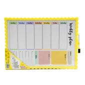 Mikro 21.5x28  Çift Taraflı Manyetik Yazı Tahtası (JL-115) - 6