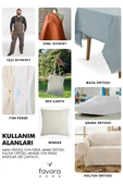 Premier Metrelik Duck Keten Kumaş Su İtici Bez 10 Metre DRB35 - Beyaz - 8