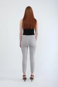 Kadın Likralı Esnek Jean Pantolon Gri - 6