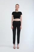 Kadın Likralı Esnek Jean Pantolon Siyah - 5