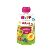 Hipp Organik Orman Meyveli Şeftalili Elma Püresi 100 gr - 1