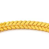 İmitasyon Başak Burma Bilezik Altın Kaplama BLZ-3096 - 5