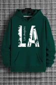 Los Angles Baskılı Oversize Sweatshirt thumbnail 5