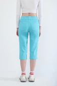 Kadın Likralı Esnek Jean Kapri Turkuaz thumbnail 7