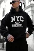 NYC Baskılı Unisex Oversize Sweatshirt thumbnail 1