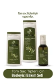 SELESTA LİFE Zeytinyağı ve Argan Yağı Özlü 3'lü Besleyici Saç Bakım Seti - Tüm Saç Tipleri İçin Bakım Seti - 1
