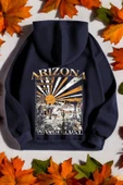 Arizona Baskılı Unisex Oversize Sweatshirt thumbnail 1