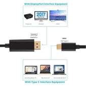 4467 Type C Usb 3.1 To Displayport Çevirici Dönüştürücü Adaptör Kablosu thumbnail 6