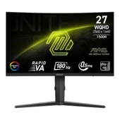 MSI 27" MAG 275CQRF QD E2 2560x1440 (WQHD) CURVE RAPID VA 180HZ 0.5MS FREESYNC SIYAH GAMING MONITOR - 5
